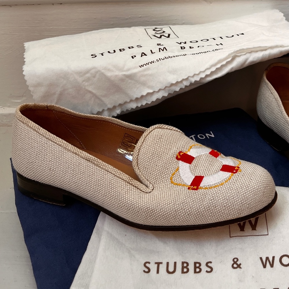 Stubbs & Wootton Life Ring Loafers Nautical